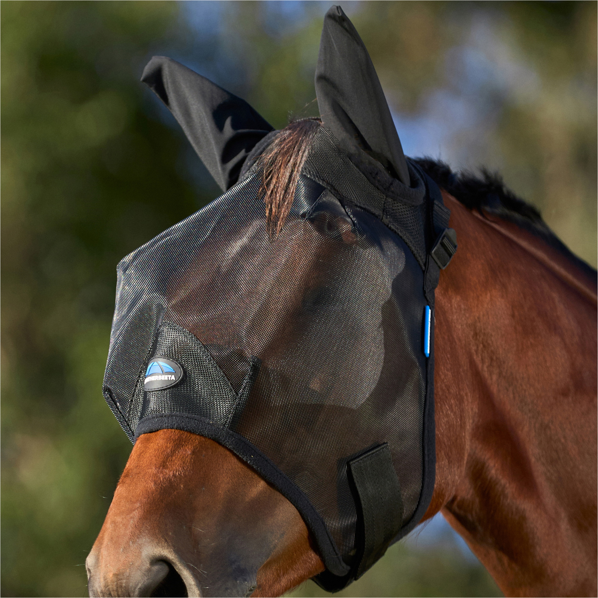 2026 WeatherBeeta Comfitec Insekt Bewachen Fliegen Maske Mit Ohren 1029724001 - Black